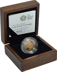 2008 Proof Gold Sovereign Boxed