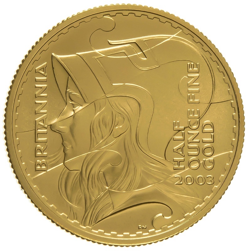2003 Half Ounce Proof Britannia Gold Coin