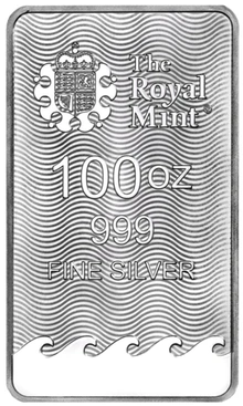 100oz Silver Bar Britannia Minted