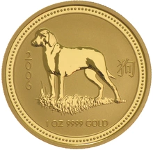 2006 Year of the Dog Gold Coin 1oz Perth Mint Australian Lunar Series