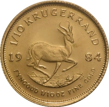1984 1/10oz Krugerrand Gold Coin