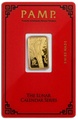 PAMP Year of the Tiger 5g Gold Bar
