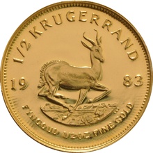 1983 Proof Half Ounce Krugerrand Gold Coin