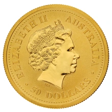 1999 1/2oz Australian Kangaroo Gold Nugget Coin