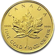 2012 1/2oz Canadian Maple Leaf Gold Coin