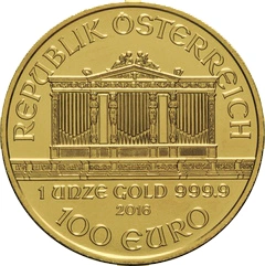 2016 Austrian Gold Philharmonic Coin 1oz