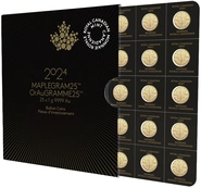 2024 MapleGram 25 x 1g Gold Coins