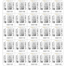 25g Platinum Bar Multigram PAMP Minted
