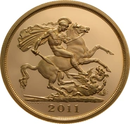 2011 Proof Gold £5 Coin Quintuple Sovereign