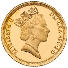 1993 Proof Gold Half Sovereign Boxed