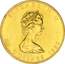 1980 1oz Canadian Maple Gold Coin