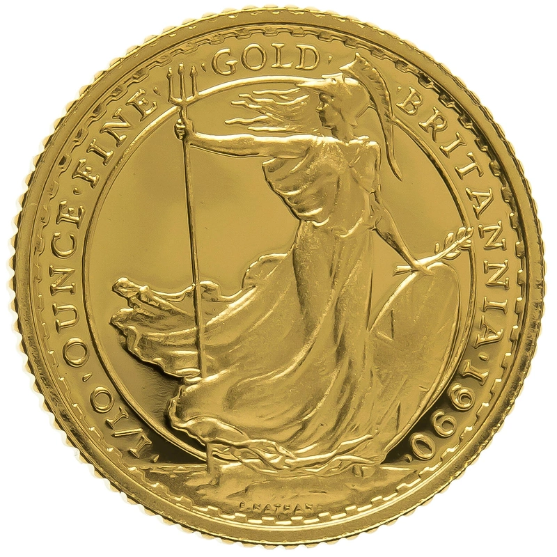1990 Proof 1/10oz Gold Britannia Coin