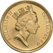 1985 Gold Sovereign Coin Elizabeth II Third Head Proof