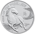 2014 Royal Mint 1oz Year of the Horse Silver Coin