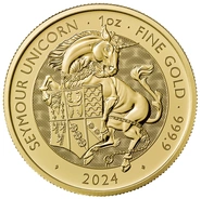 2024 Seymour Unicorn Gold Coin Tudor Beasts 1oz
