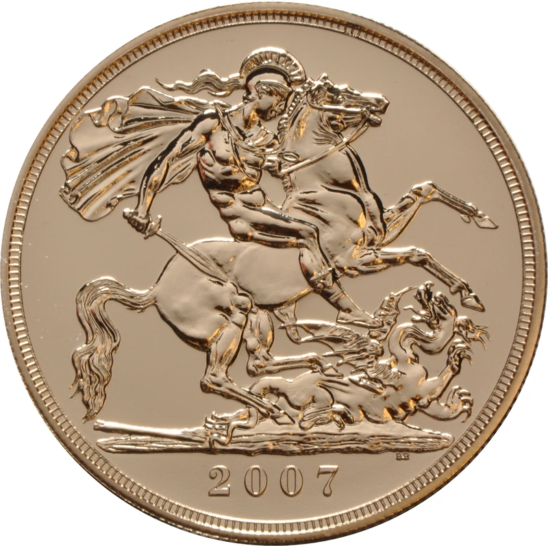 2007 Gold £5 Coin Brilliant Uncirculated