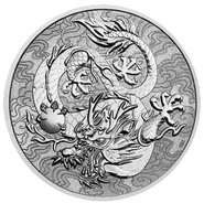 2021 Dragon Silver Coin 1oz Perth Mint Australian Myths & Legends