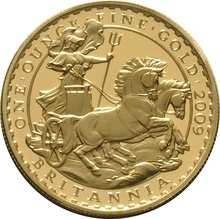 2009 Proof Britannia Gold 4-Coin Boxed Set