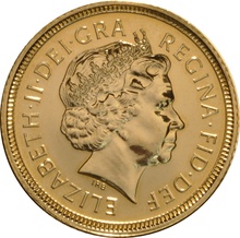 2003 Gold Half Sovereign Elizabeth II Fourth Head