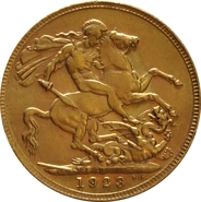 1923 Gold Sovereign Coin George V Perth