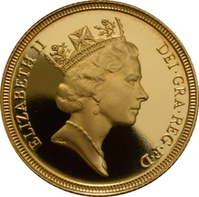1992 Proof Gold Half Sovereign Elizabeth II Third Head