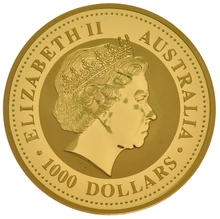 2009 10oz Australian Kangaroo Gold Nugget Coin