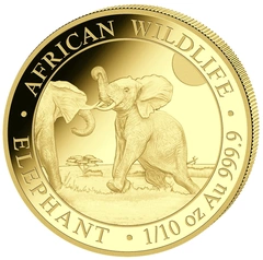 Somalian African Wildlife Gold Coins