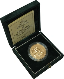 1992 Gold £5 Coin Brilliant Uncirculated Boxed