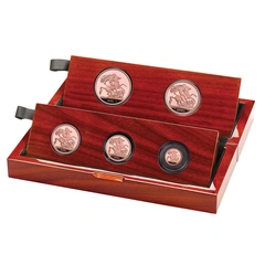 2021 Proof Gold Sovereign 5 Coin Set Fifth Head Boxed