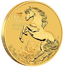 2026 Year of the Horse Gold Coin 1/4oz Perth Mint Australian Lunar Series
