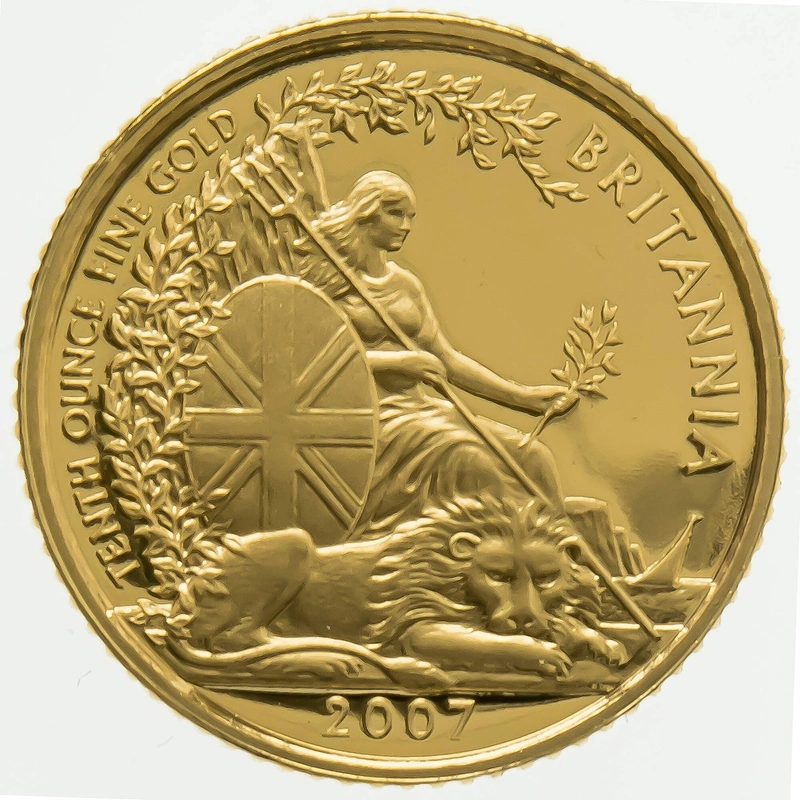 2007 Tenth Ounce Proof Britannia Gold Coin