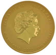2012 10oz Year of the Dragon Lunar Gold Coin