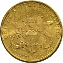 1897 $20 Gold Coin Double Eagle Liberty Head San Francisco