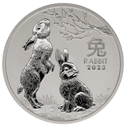 2023 Year of the Rabbit Silver Coin 1oz Perth Mint Australian Lunar Series