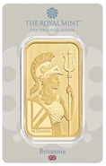 50g Gold Bar Britannia Minted