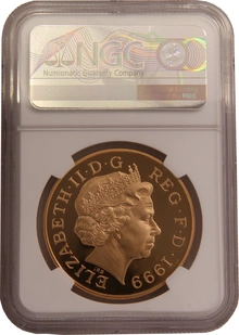 1999 Proof £5 Gold Crown Coin Diana Princess of Wales Memorial NGC PF67