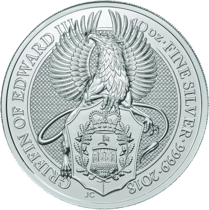 10oz Silver Coin, The Griffin - Queen's Beast