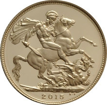 2015 Proof Gold Sovereign 5th Portrait Boxed