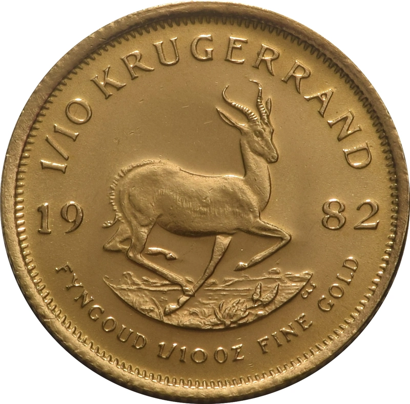 1982 1/10oz Krugerrand Gold Coin