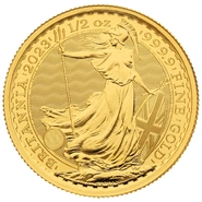 2023 1/2oz Gold Britannia Coin Queen Elizabeth II