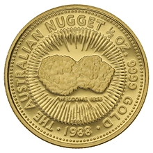 1988 Proof 1/2oz Australian Kangaroo Gold Nugget Coin