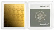 20 x 1g Gold Bar Heraeus CombiBar