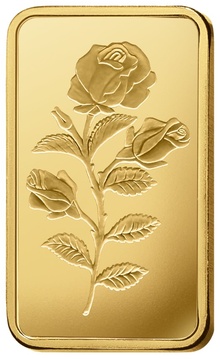 PAMP Rosa 5 Gram Gold bar Minted
