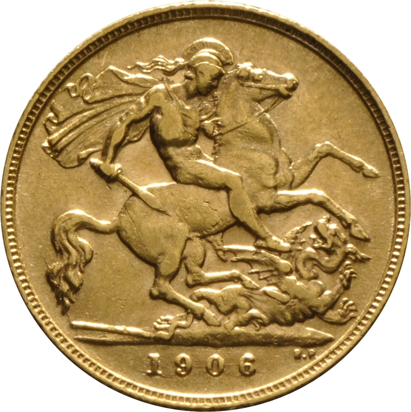 1906 Gold Half Sovereign Edward VII
