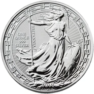 2019 1oz Silver Britannia Coin Oriental Border