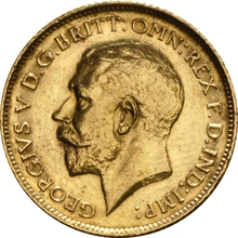 1911 Gold Half Sovereign George V Sydney
