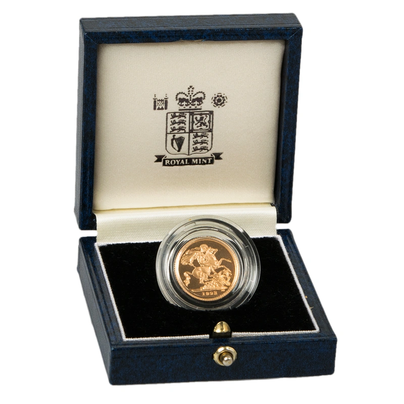 1993 Proof Gold Half Sovereign Boxed