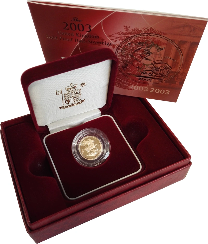 2003 Proof Gold Half Sovereign Boxed