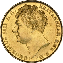 1823 £2 Coin Gold Double Sovereign George IV NGC AU Details