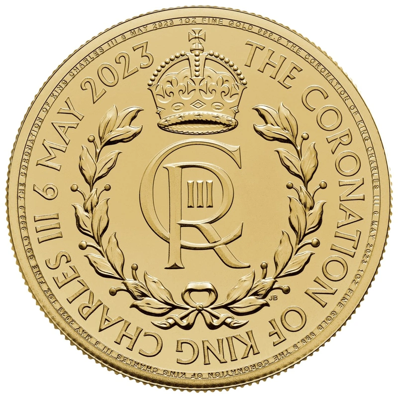 2023 King Charles III Coronation Gold Coin £100 1oz